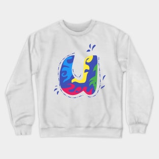 Letter U Crewneck Sweatshirt